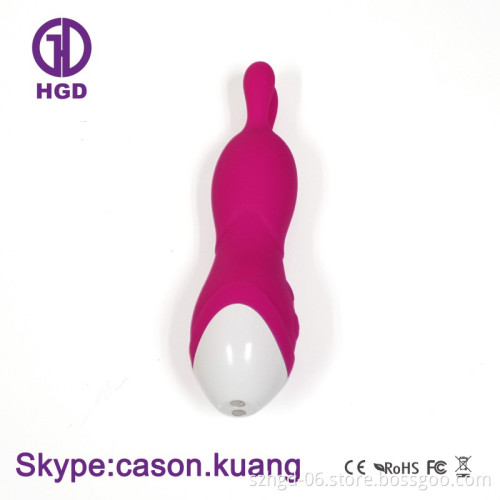 9 Frequency vibration waterproof silicone rechargeable rabbit vibrator dildo